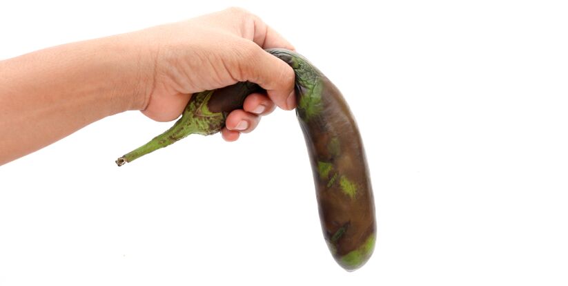 Soft vegetables symbolize foods that are harmful to potency