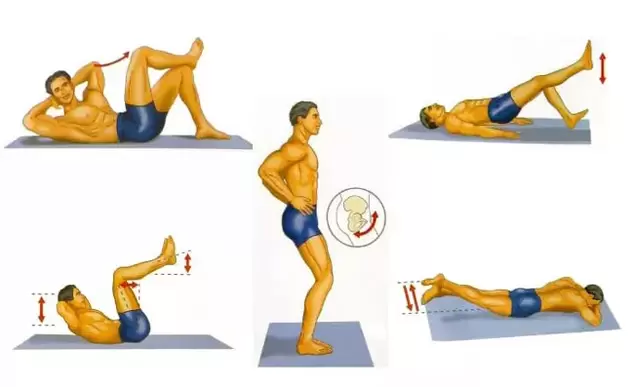 Collection of exercises to increase vitality for men