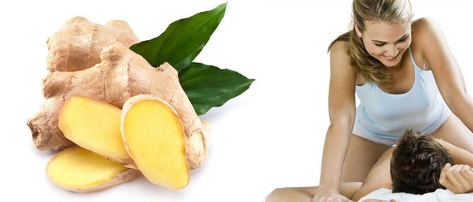 The benefits of ginger roots for men's potential